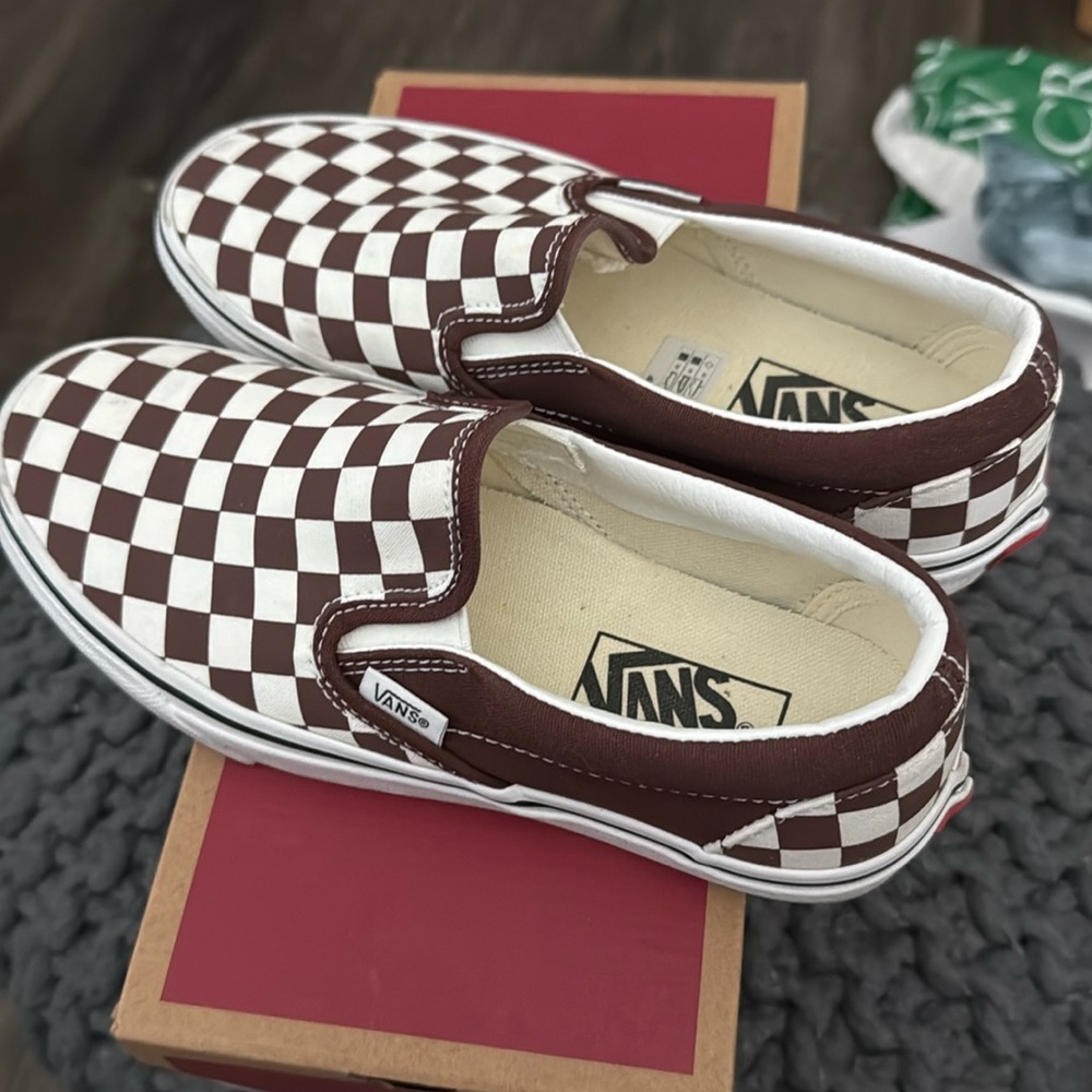Vans check classic slip on
